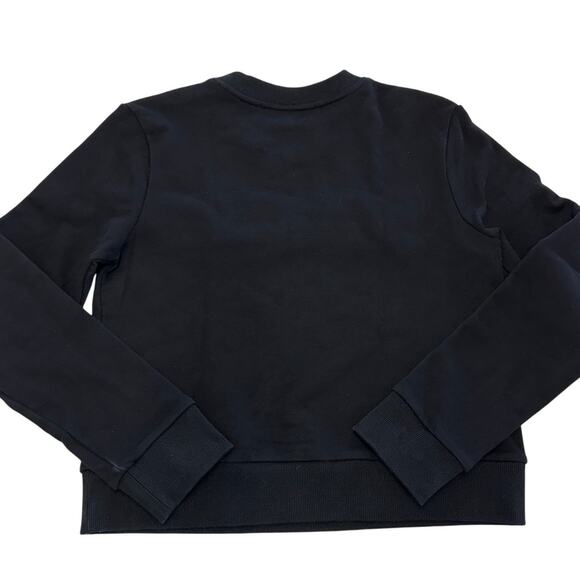 Endless Rose Sweatshirt Womens Small Black Bonjour Lettering Beads Pullover - Picture 6 of 12